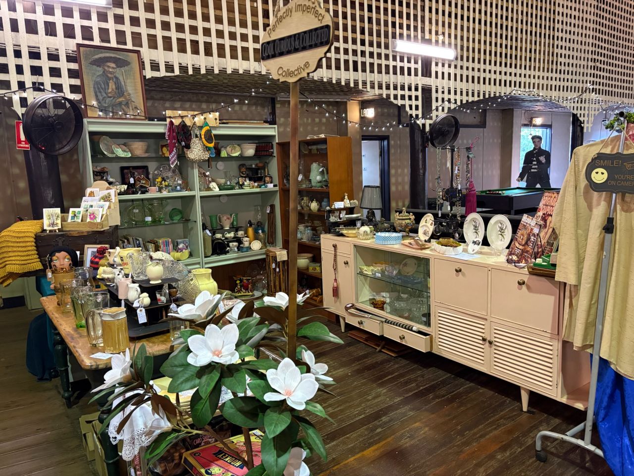 November catch up at the Paragon Theatre & Espresso Bar and Perfectly Imperfect Collective. A shot of Branch volunteer Dilys' stall at the Collective. A great place to browse.