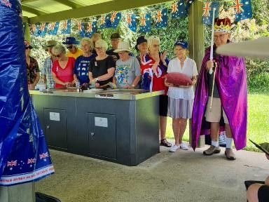 Australia Day 2026 Good fun had by everyone celebrating our special day. King James and madam Dee gave out chocolates and some members even got knighted by King James. Fun for all, great day.