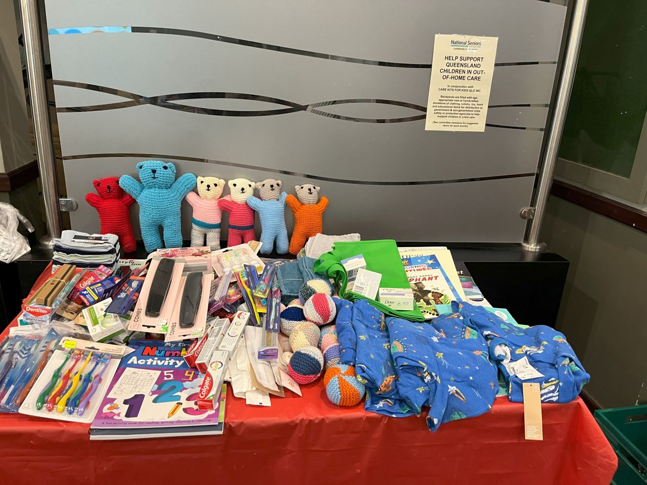 Member donations for April 2025 to Care Kits For Kids