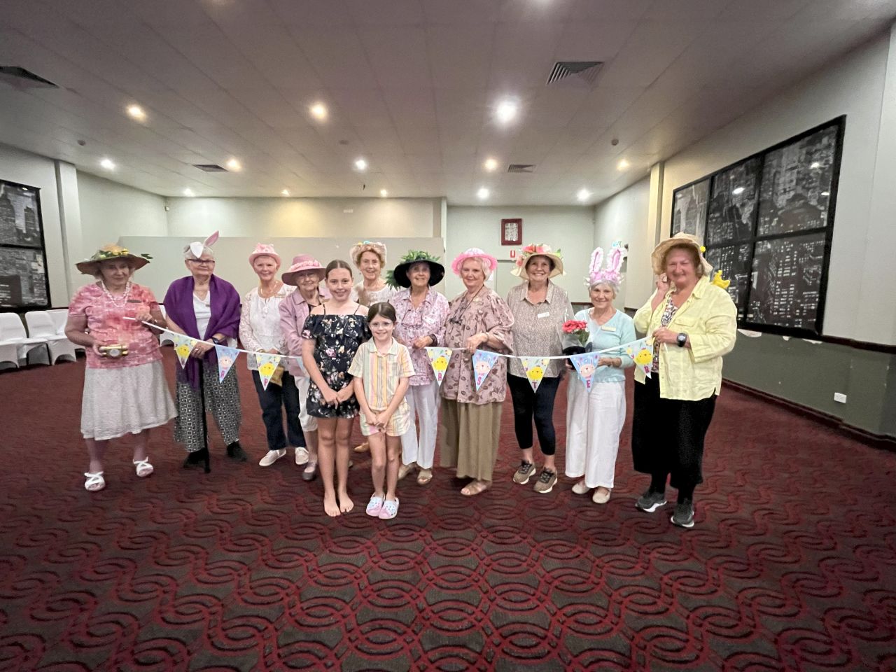 April 2025 members enjoyed some Easter fun with their bonnet creations