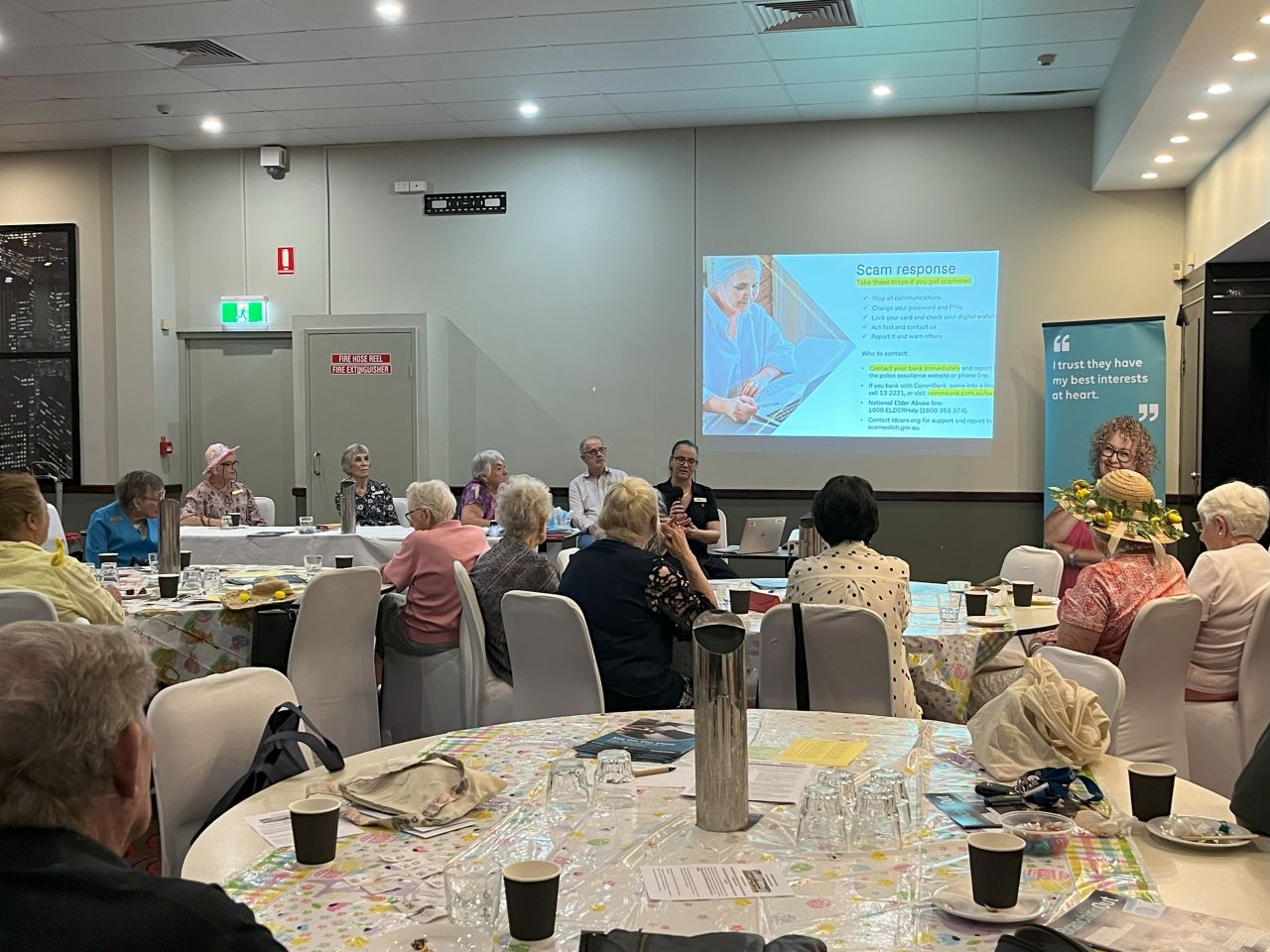 April 2025 guest speaker Nicole Goulding, Commonwealth Bank, updated members on scams