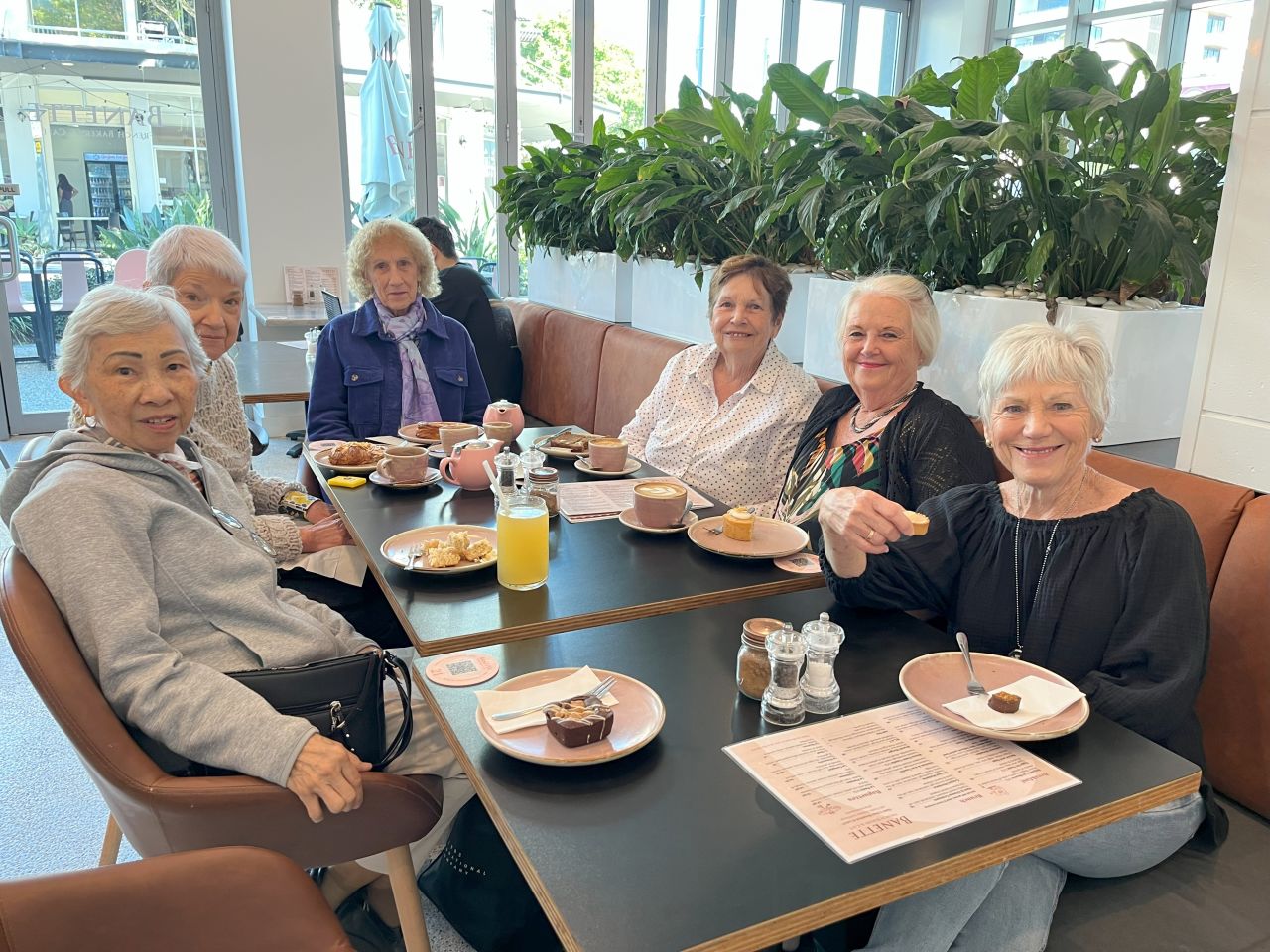 Members enjoyed morning tea at Wynnum during our explore Brisbane outing in August 2025