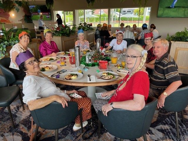 Members & guests enjoying Christmas lunch at the Parkside Community & Services Club in December 2025