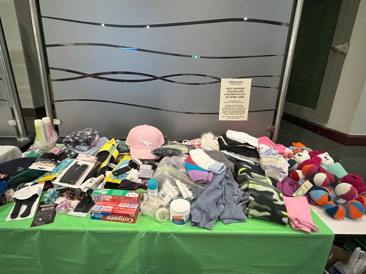 July 2025 - member donations to Care Kits For Kids