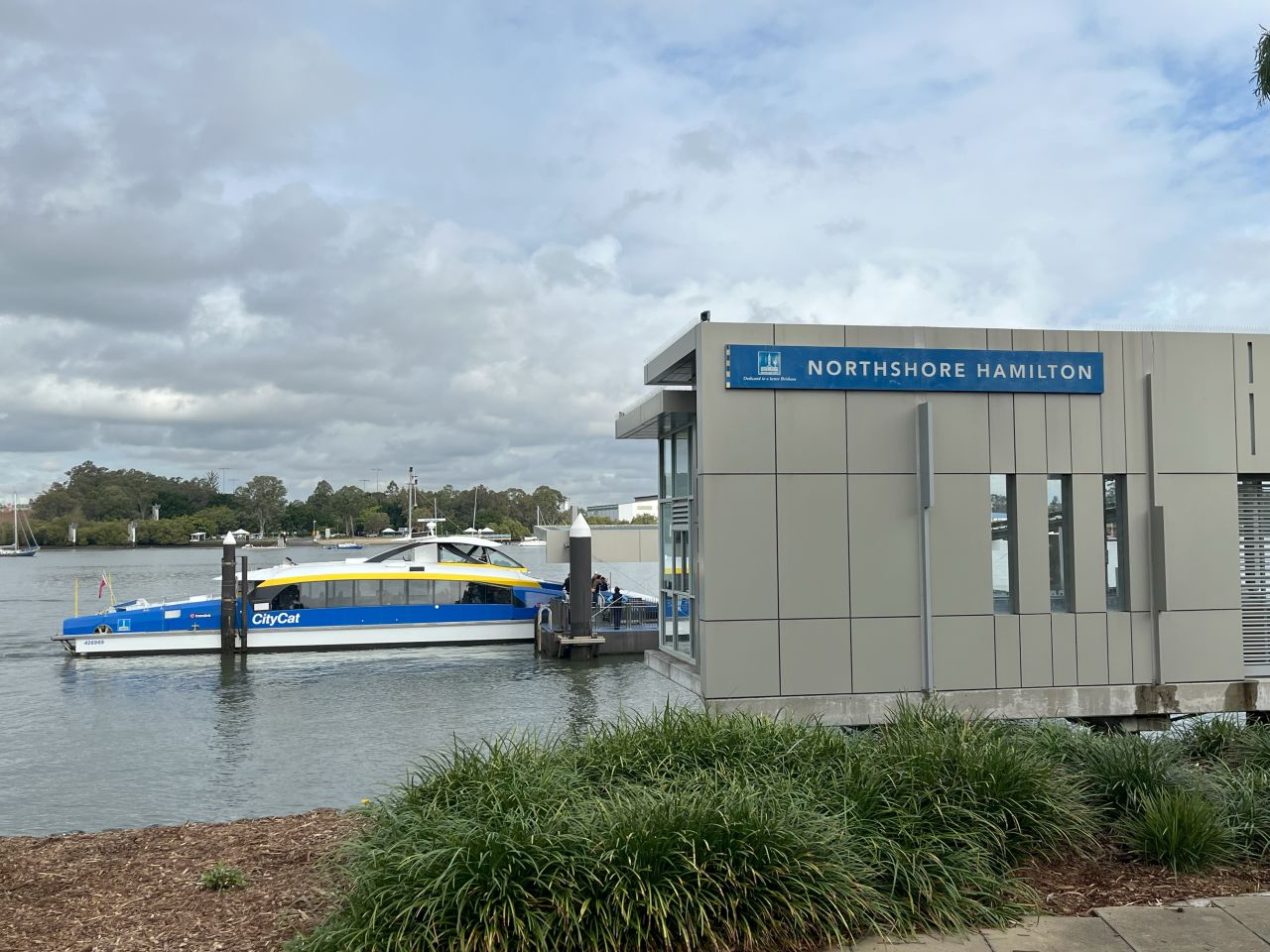 Members visited Northshore Hamilton for morning tea after a journey along the Brisbane River from Southbank by CityCat in June 2025