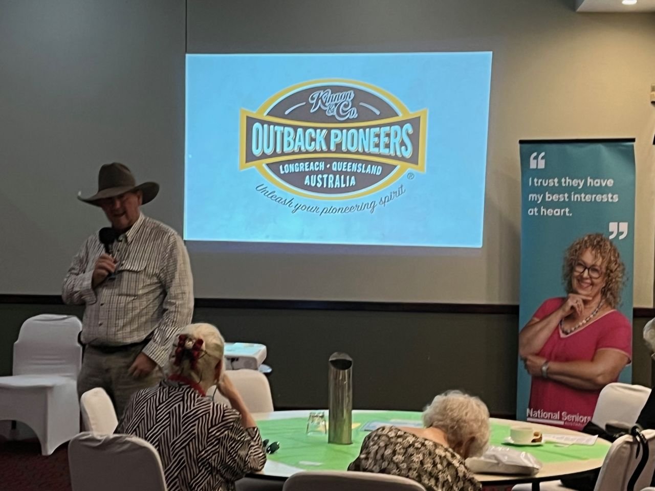 October 2025 branch meeting guest speaker, Richard Kinnon from Outback Pioneers