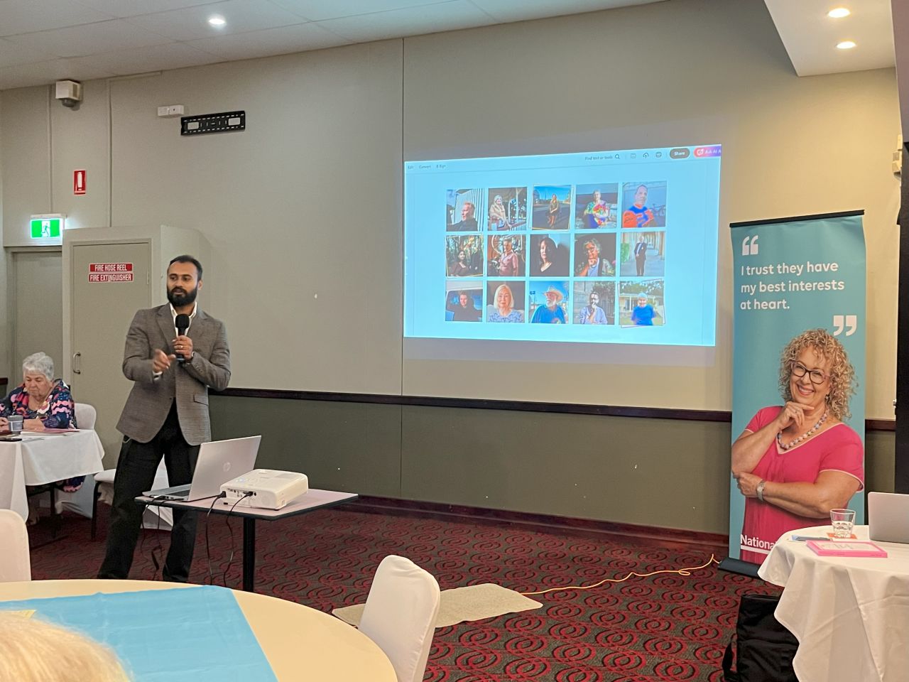 September 2025 guest speaker Sam Regi from Talking Stories