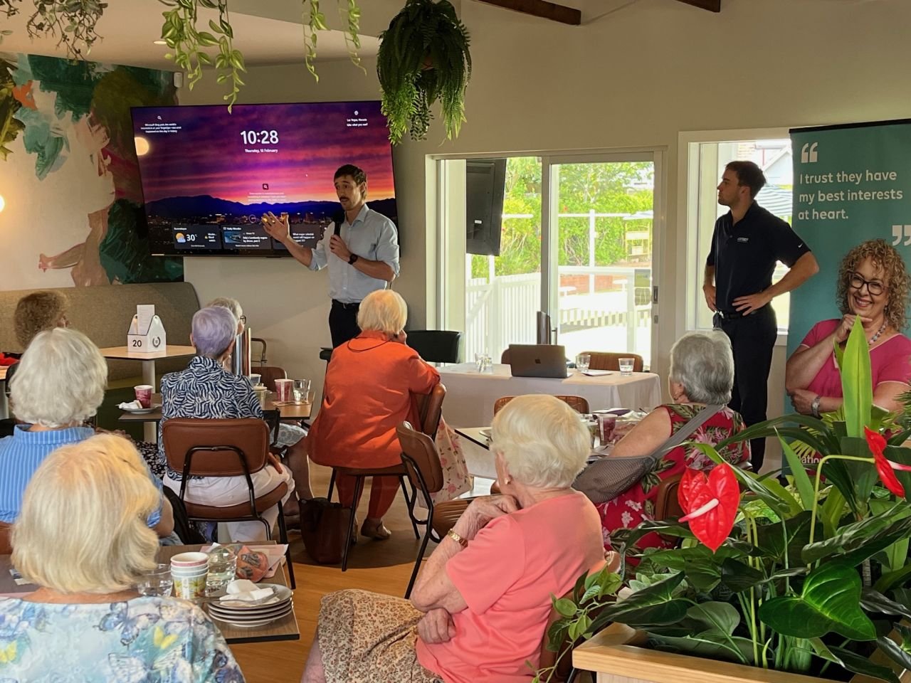 Guest speakers- James Waterhouse and Kieran Endean from Kieser Coorparoo at February 2026 meeting