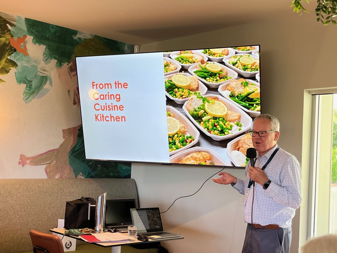 March 2026 guest speaker, Paul Hobbs, Business Development Manager of Caring Cuisine