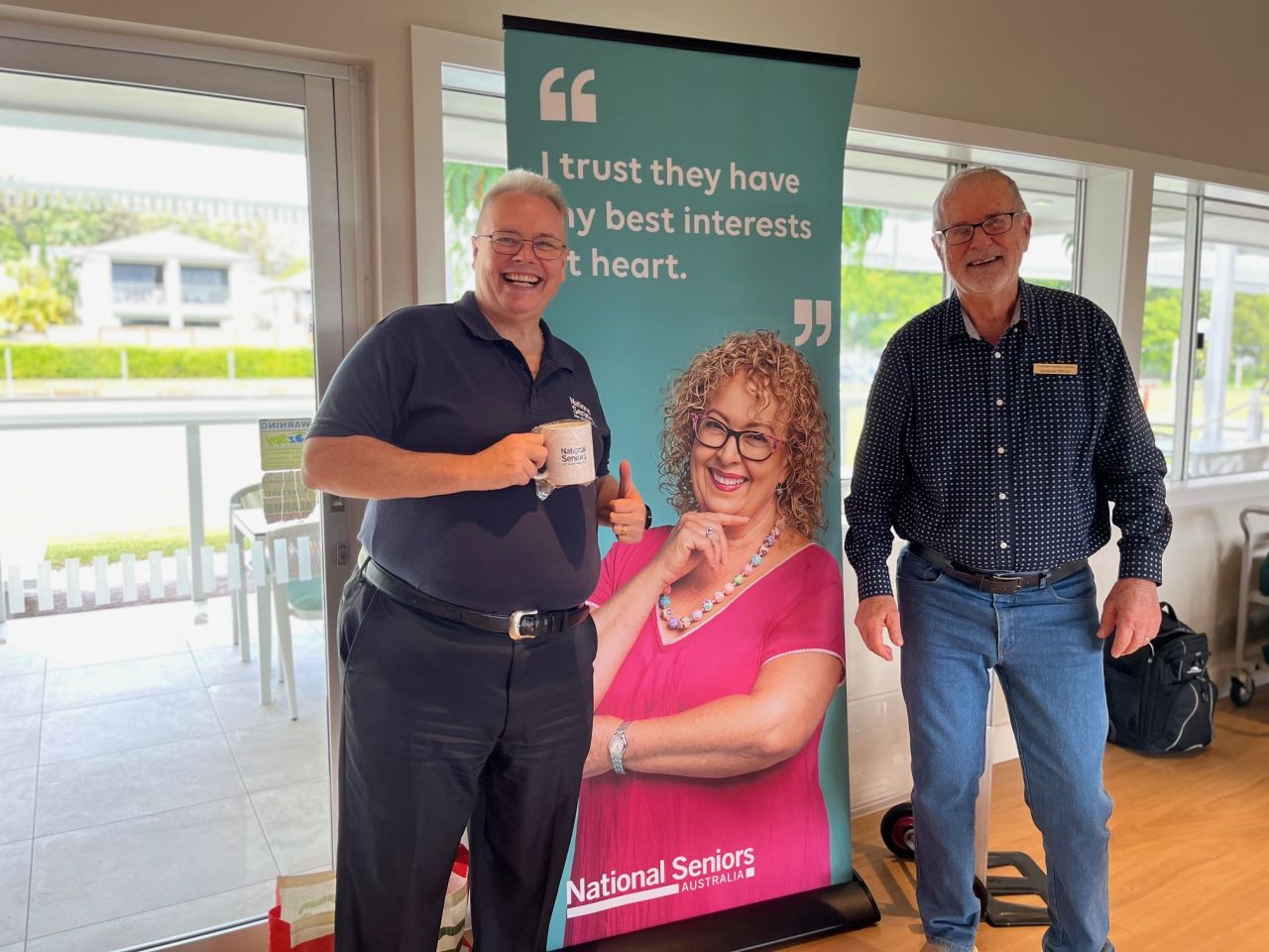 May 2026 meeting guest speaker, David Hallesy from National Seniors HO who spoke about ways to save with NSA membership