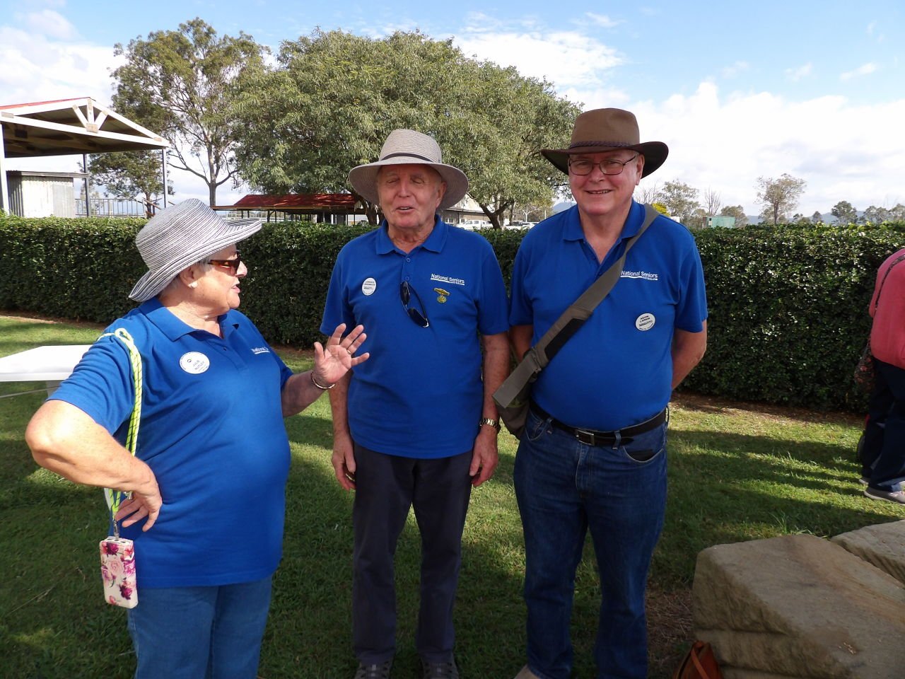 A discussion at the Camel Farm