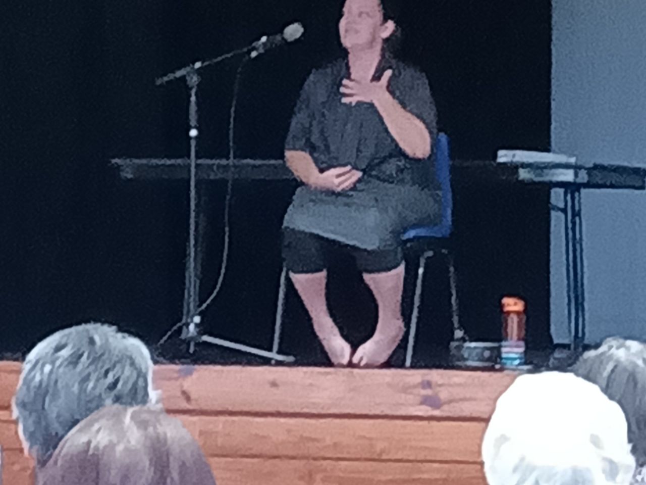 Short, relaxing chair yoga session just prior to morning tea.  

Thanks to Chery from Yoga Owl!

Seniors Forum and Childers Branch Launch Event 8/10/2025