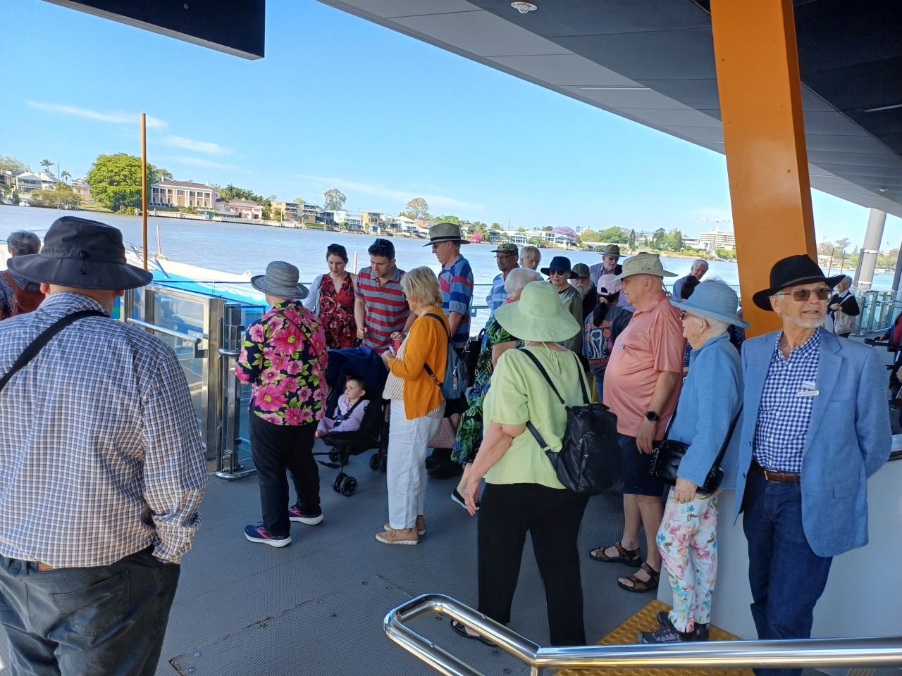 Down on the New Farm jetty, waiting for the City Cat.
It was a beautiful day - perfect weather!
4th October, 2024.