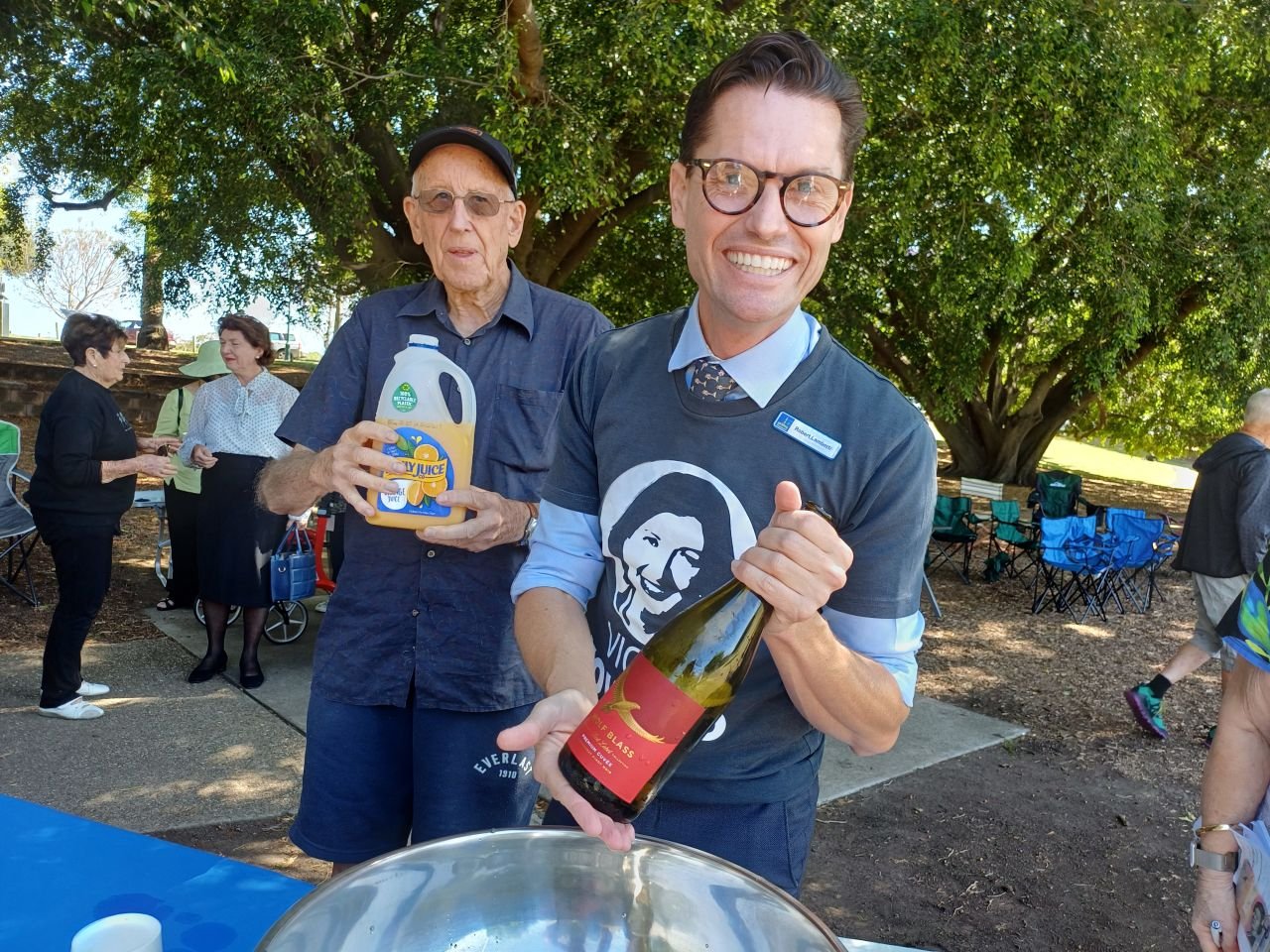 October 2025.
Celebrating Seniors Month.
Getting the ball rolling! A lovely welcome with bubbles.