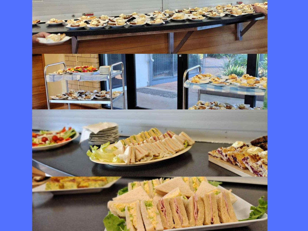 A delightful sample of the fresh tasty assortment of food offered at the Branch Launch. Thanks so much to Childers CWA for helping make the day.