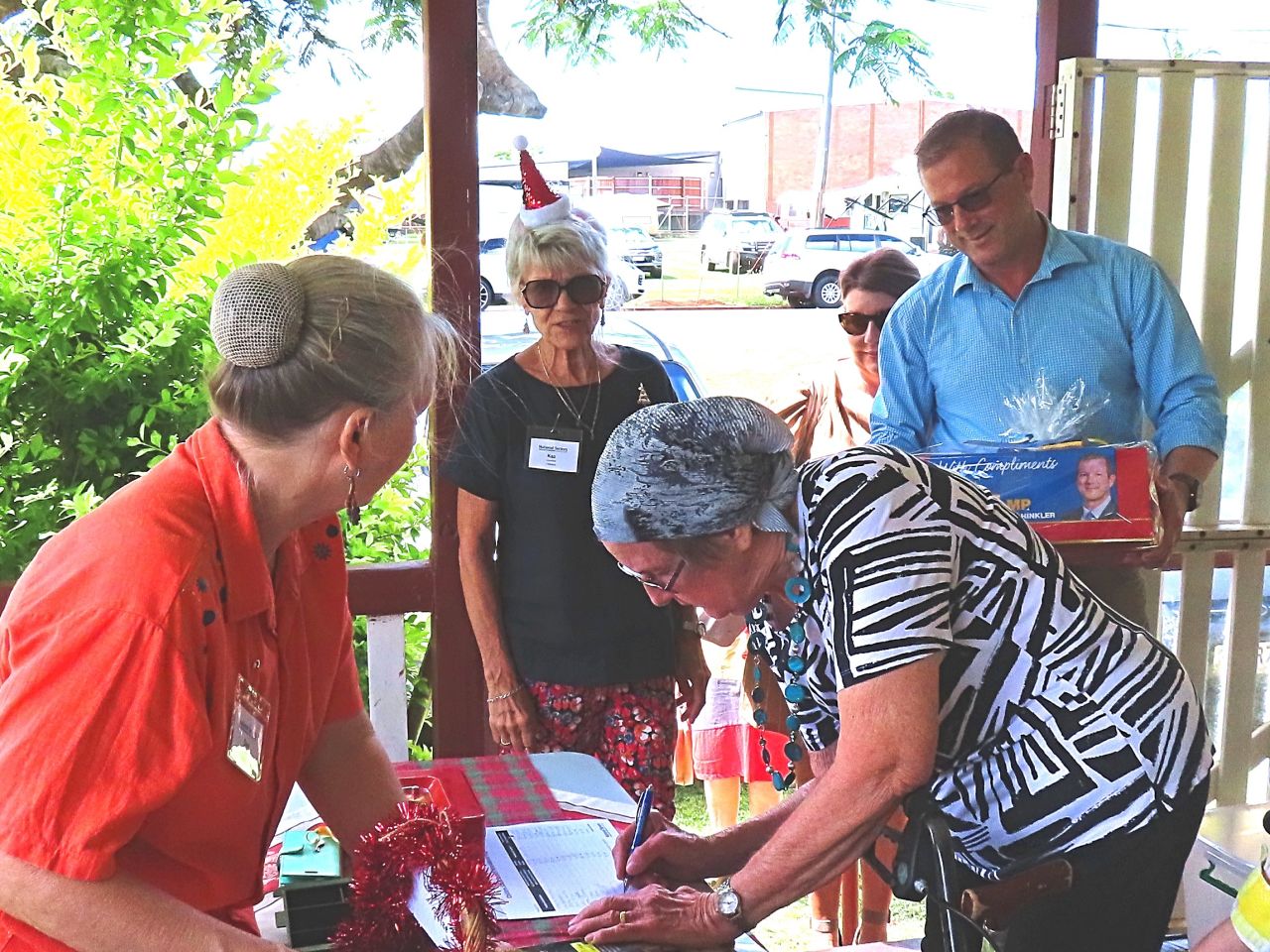 Good Cause Santa Claus December Catch up at the Childers CWA Cottage.