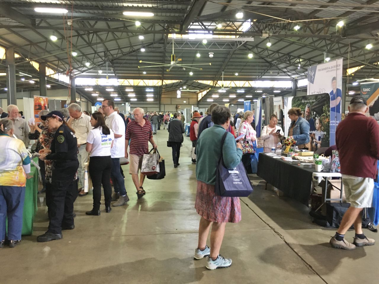 The Seniors EXPO at Toowoomba Show pavilion on 20 October 2022 attracted 105 exhibits and almost 1500 visitors despite inclement weather.