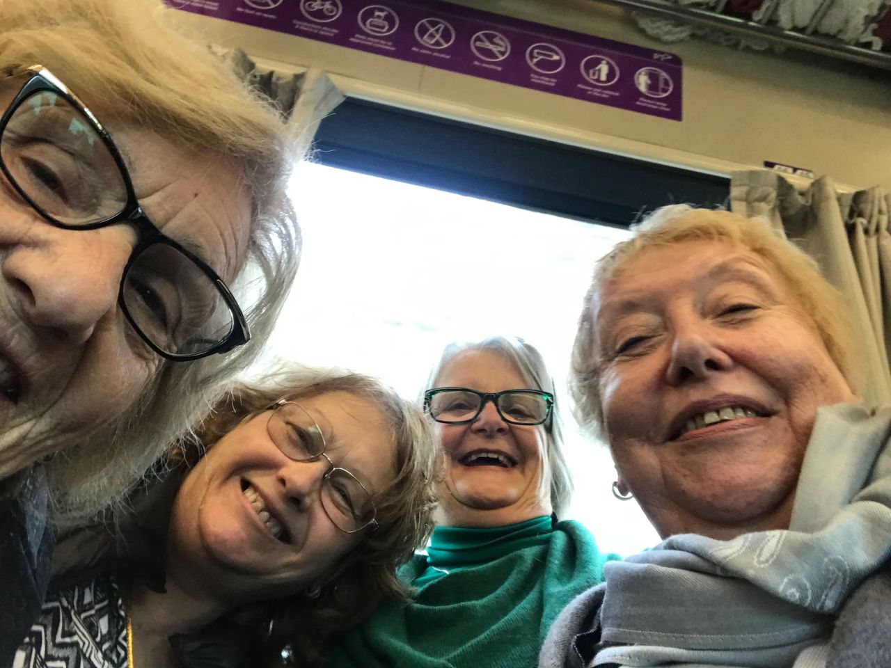 On the train to Bendigo