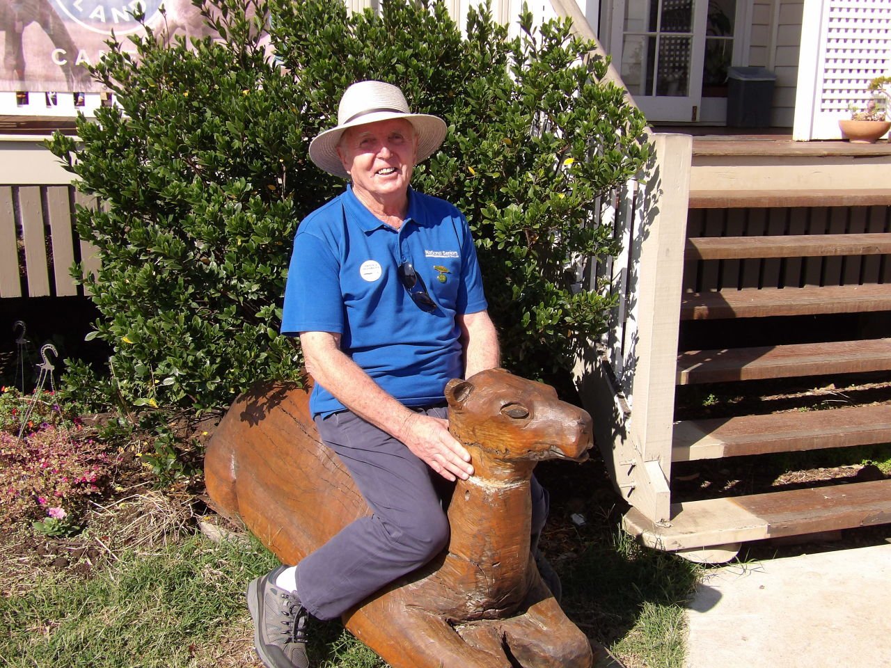 Lawrence at Camel Farm