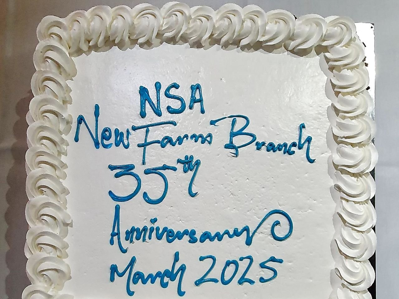 Our Anniversary cake.
GM 5th March 2025.