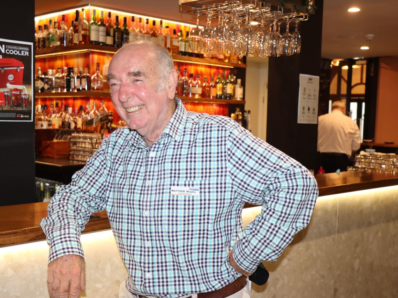 A moment to relax and enjoy the accolades - our popular host after delivering a very interesting and entertaining 'member memories' speech at our April 2022 meeting.