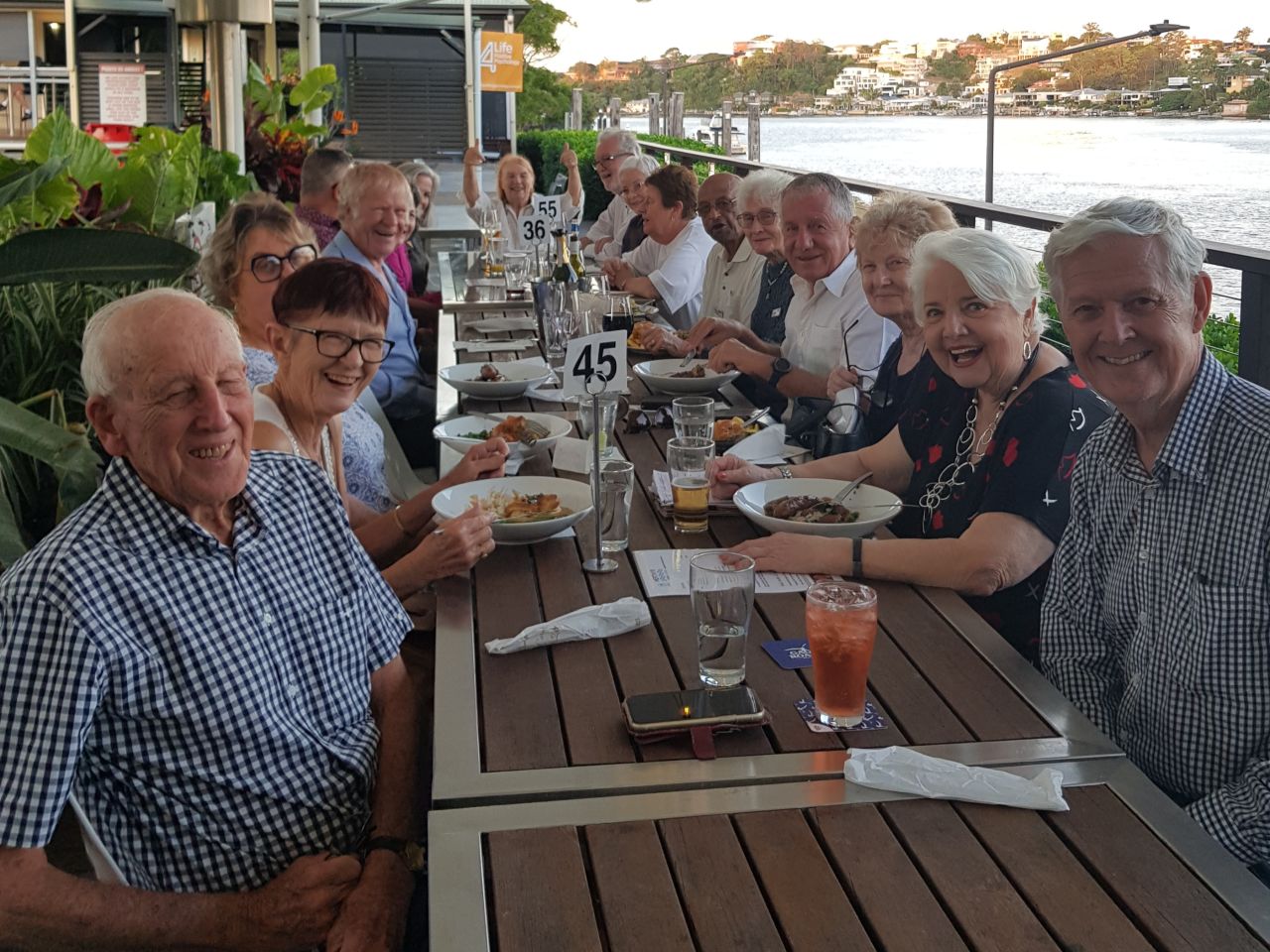 February Dinner 2023 at New Farm Bowls Club on the River.
Old friends and new members. All good company!