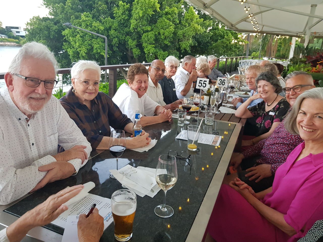 February Dinner 2023 at New Farm Bowls Club on the River.
A lovely way to spend a summer's evening.