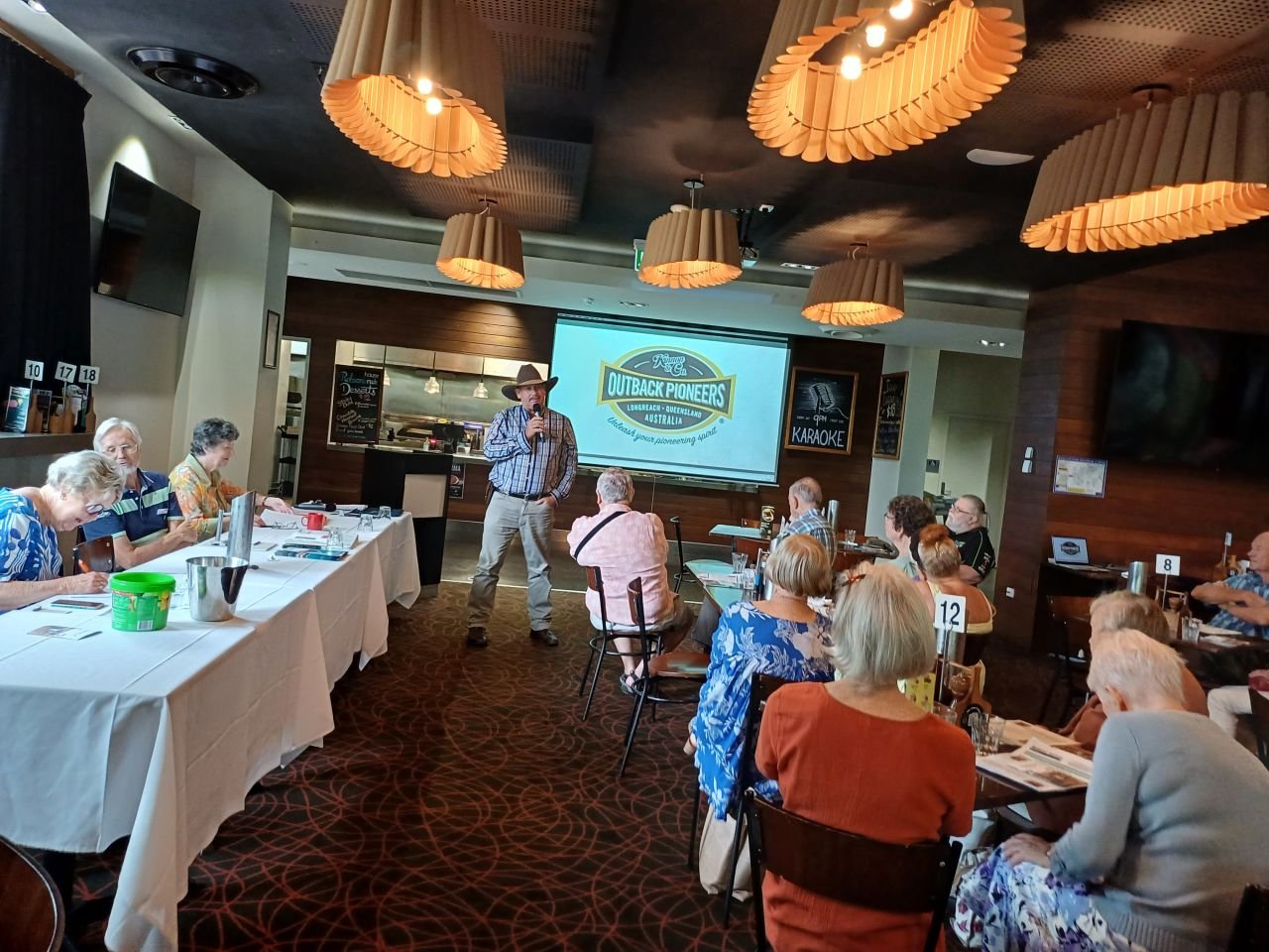 GM. 5th February 2025.
He captured his audience with charm, humour, and plenty of outback passion and yarns.