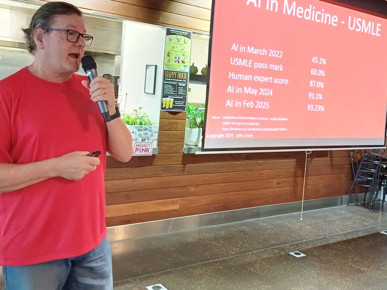 April GM 2025.
John Crook. Guest Speaker on Artificial Intelligence. A Physics graduate from the University of Sussex, with a 40-year career in software development and executive leadership.