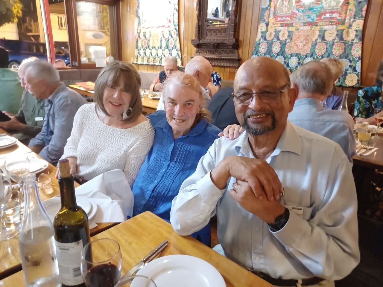 Our September Dinner at the Himalayan Cafe, Brunswick Street.
Good choice, Caji!