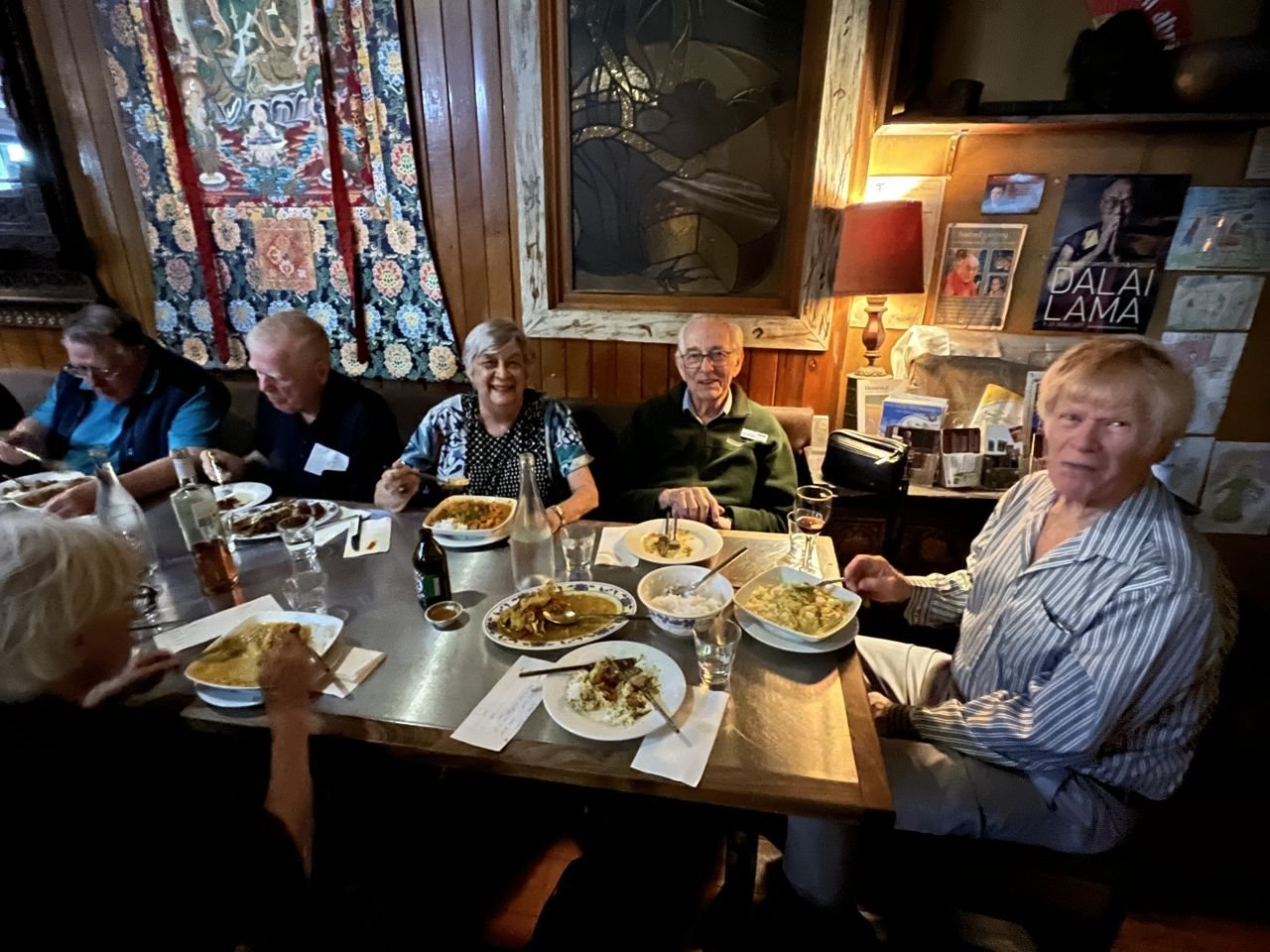 October 2025. 
Dining Out at the Himalayan Cafe.
Delicious food and good company.