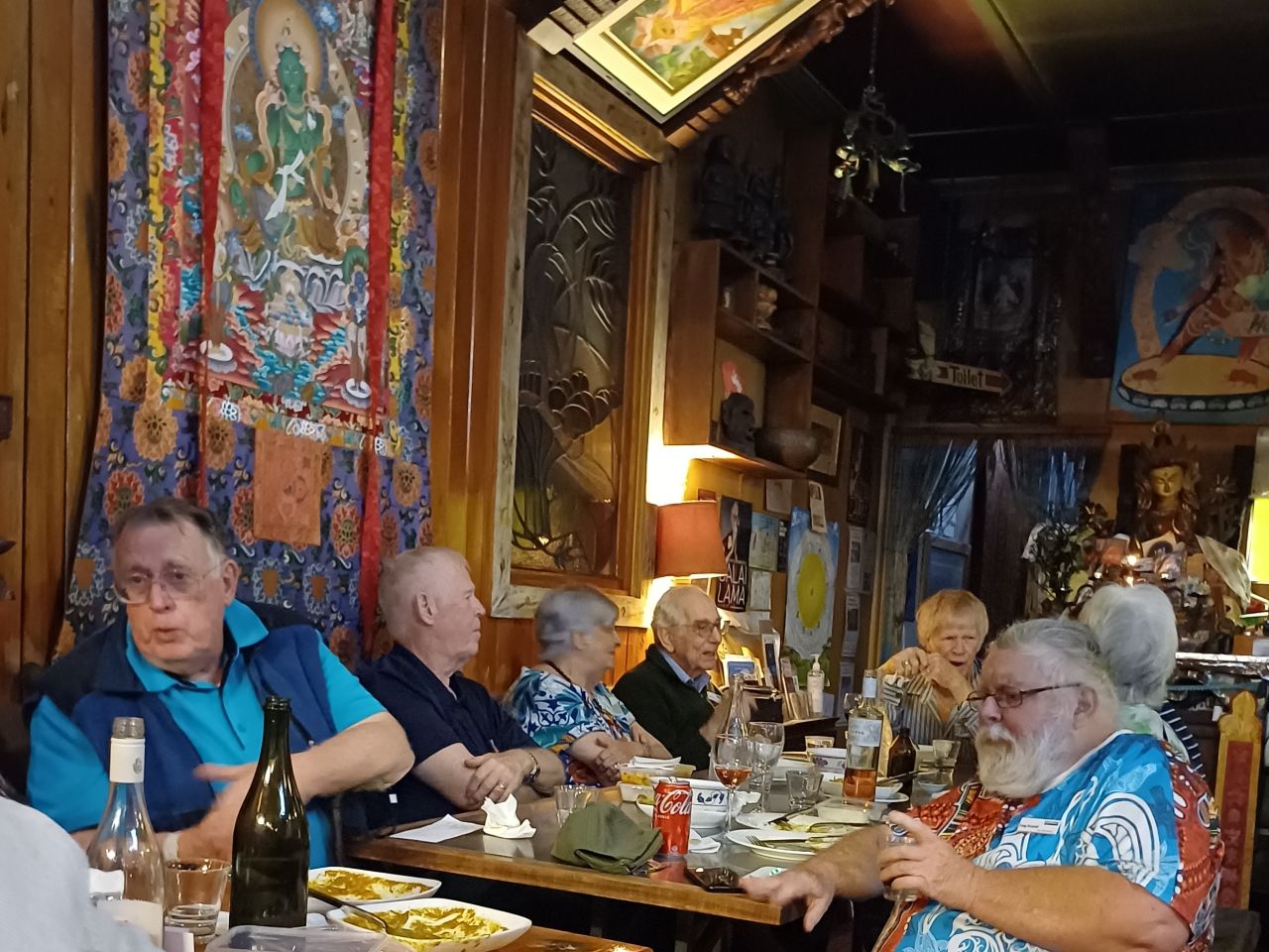 October 2025. 
Dining Out at the Himalayan Cafe.
An authentic experience with a Tibetan-Nepalese menu, prayer-flag-lined courtyard and passed-down family recipes.