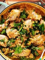 One-pot apricot chicken with creamy rice