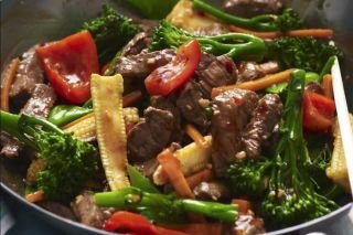 Garlic beef stir-fry