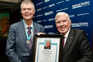 Seniors’ champ Wayne turns grey into gold