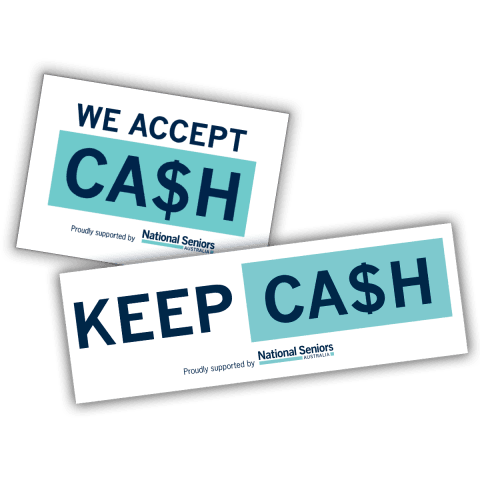 Order your FREE Keep Cash stickers