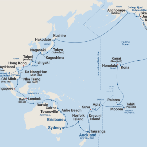 Princess 2028 Circle Pacific 2027/2028 Round Australia