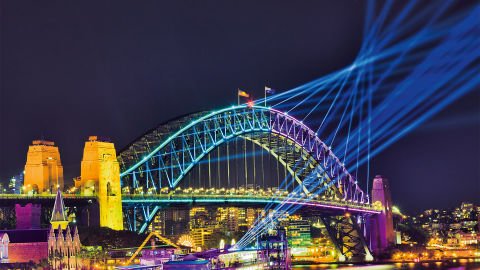 Sydney lights up