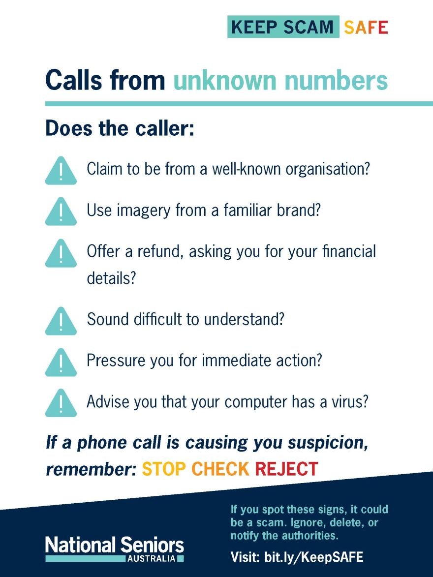 Unknown number checklist